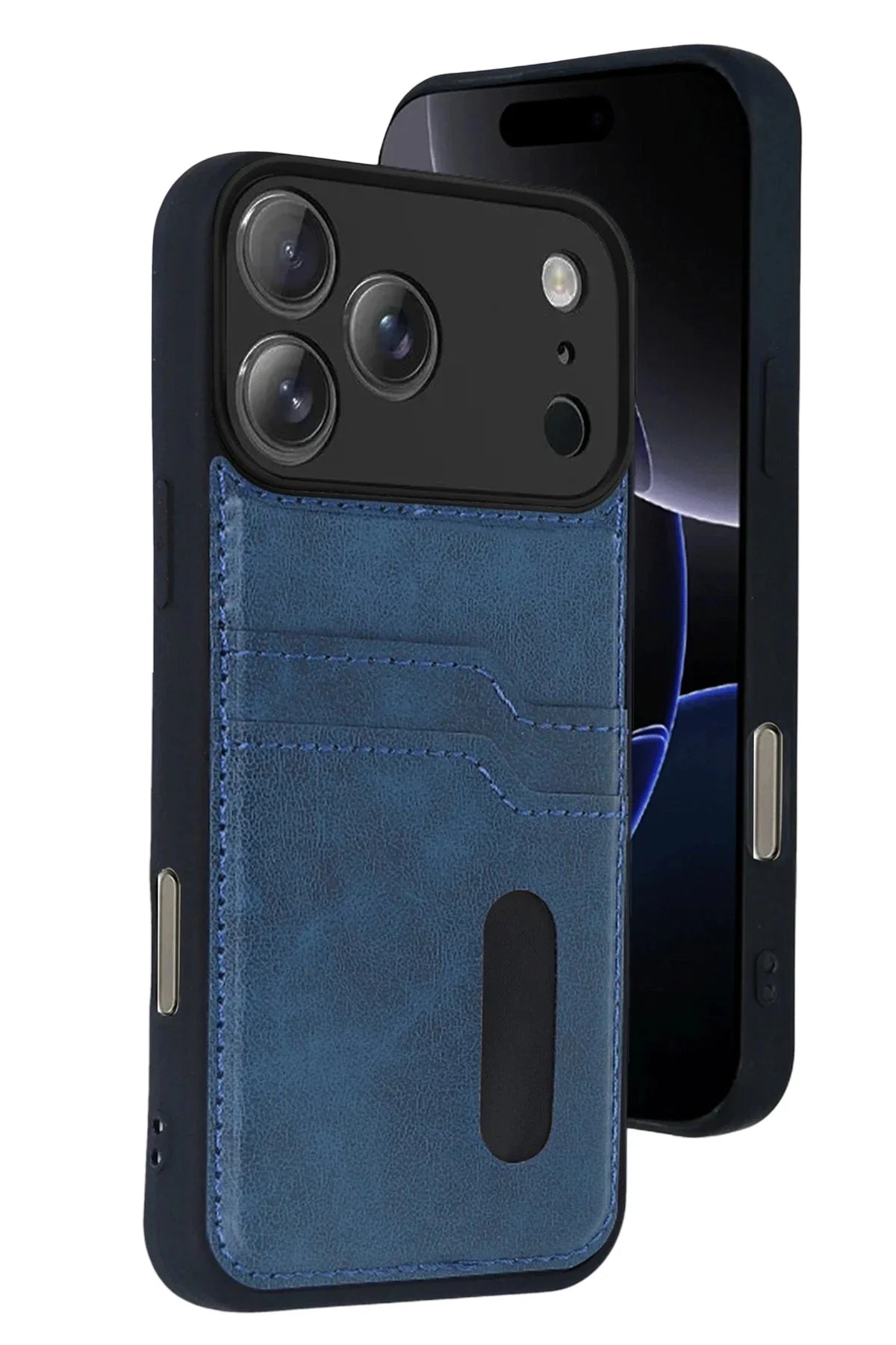 Iphone 17 Pro Max Case with Card Slots, PU Leather Cover