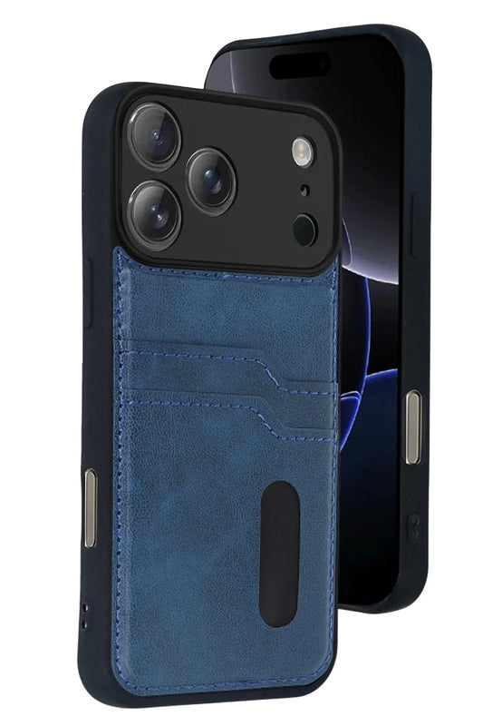 Iphone 17 Pro Max Case with Card Slots, PU Leather Cover