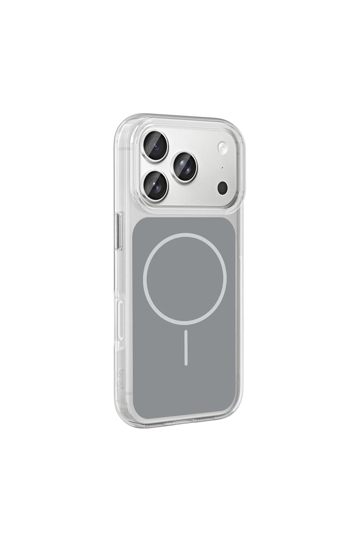 Iphone 17 Pro Case with Iconic Metal Buttons and Magnetic Charging Cover